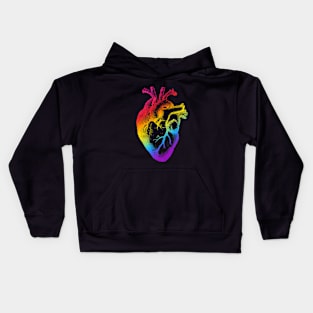 Pride Rainbow Heart Kids Hoodie